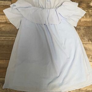 Off the shoulder baby blue dress—size Large 